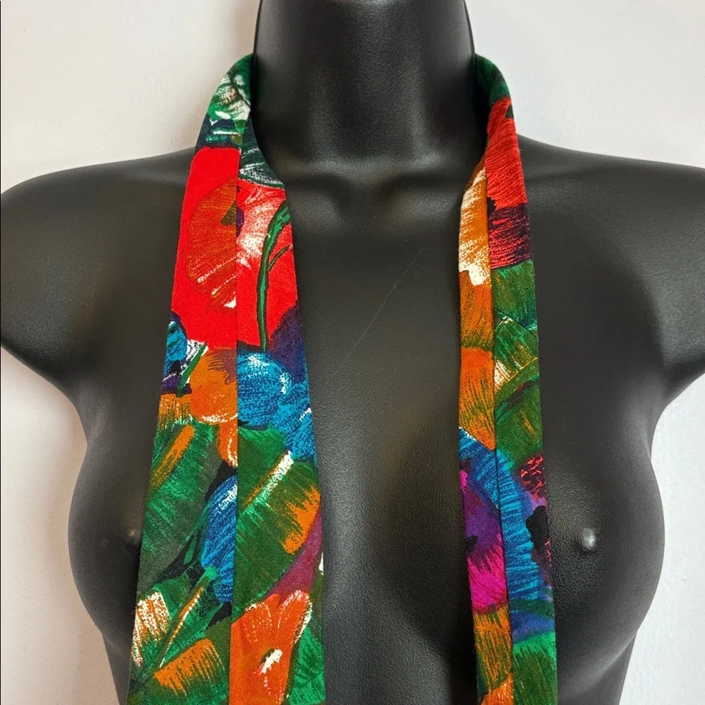Shelter Island Collection Tropical Floral Cotton Necktie Tie